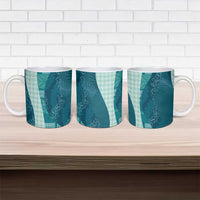 Polynesian Tribal Pattern Patchwork Picturesque Ceramic Mug Oceanic