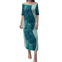 Polynesian Tribal Pattern Patchwork Picturesque Family Matching Puletasi and Hawaiian Shirt Oceanic