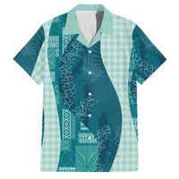 Polynesian Tribal Pattern Patchwork Picturesque Family Matching Tank Maxi Dress and Hawaiian Shirt Oceanic
