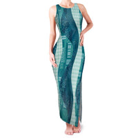 Polynesian Tribal Pattern Patchwork Picturesque Family Matching Tank Maxi Dress and Hawaiian Shirt Oceanic