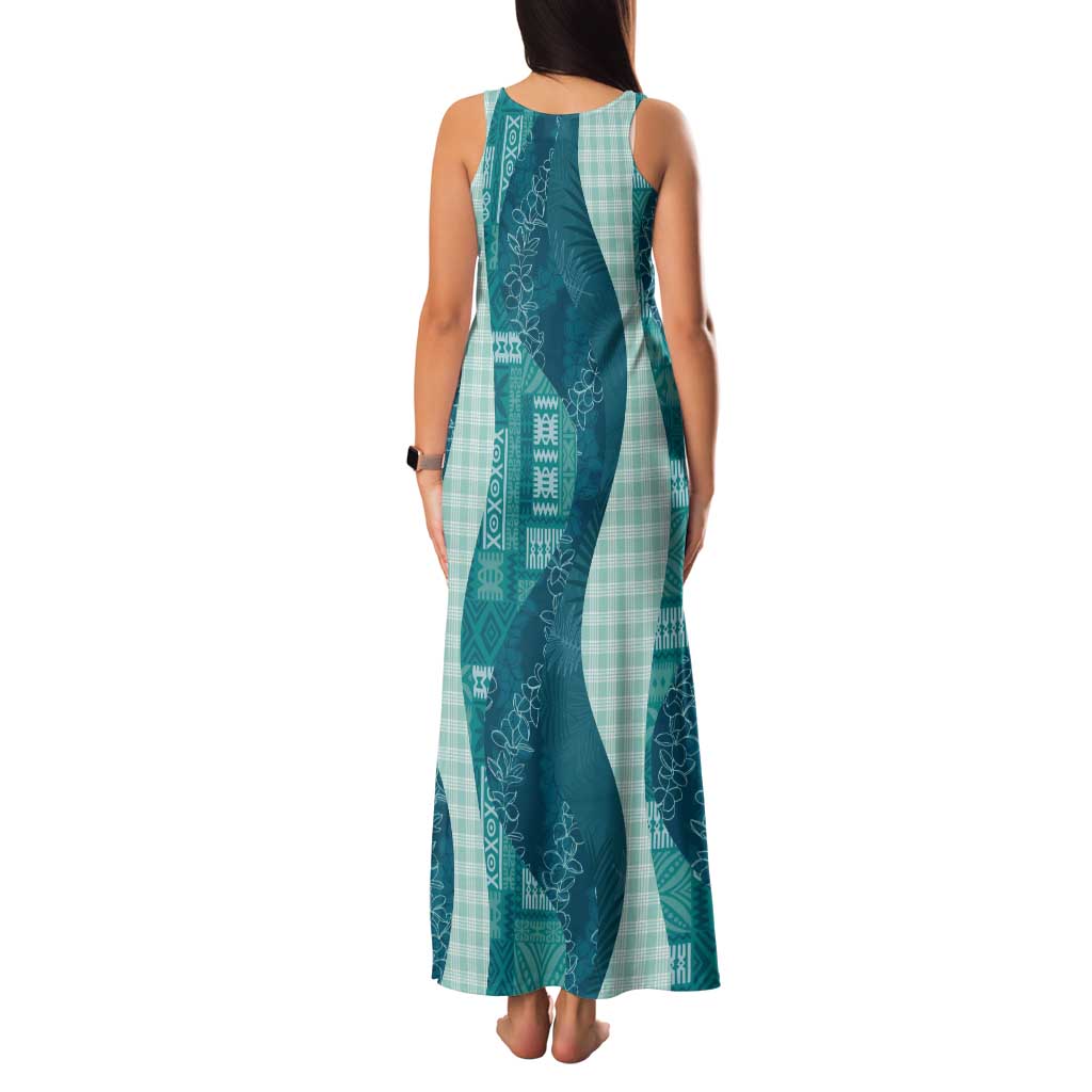 Polynesian Tribal Pattern Patchwork Picturesque Family Matching Tank Maxi Dress and Hawaiian Shirt Oceanic