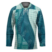 Polynesian Tribal Pattern Patchwork Picturesque Hockey Jersey Oceanic
