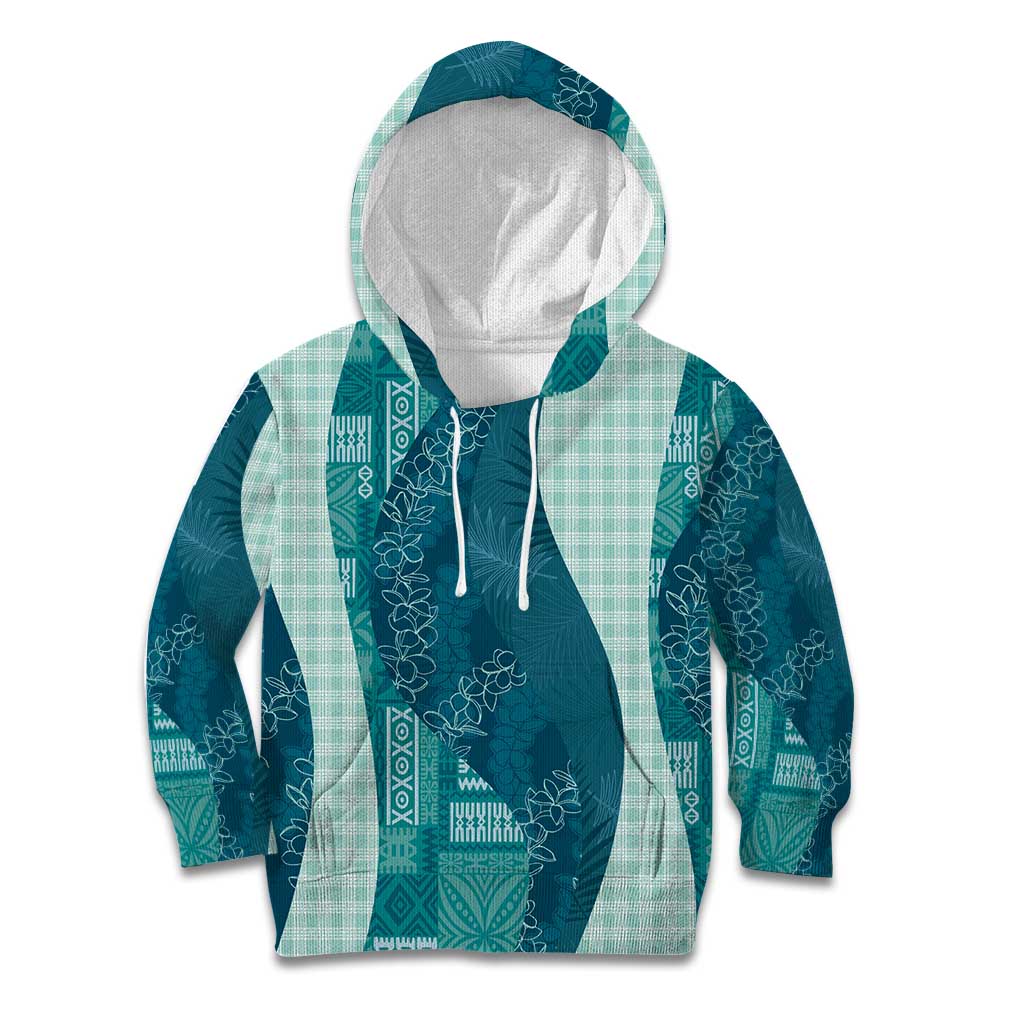Polynesian Tribal Pattern Patchwork Picturesque Kid Hoodie Oceanic