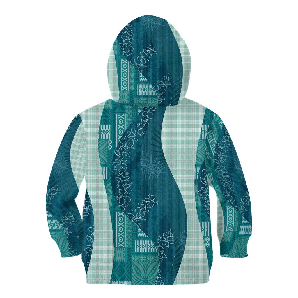 Polynesian Tribal Pattern Patchwork Picturesque Kid Hoodie Oceanic