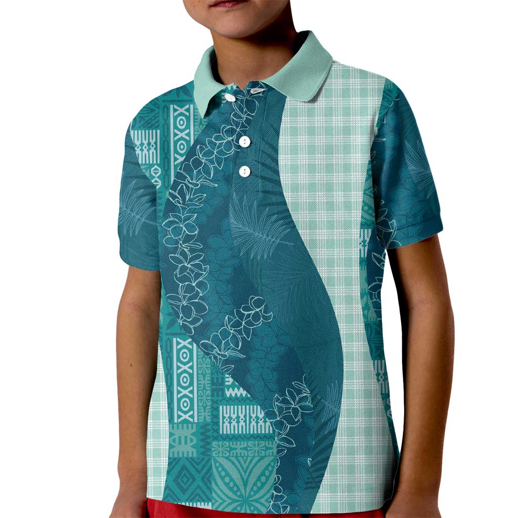 Polynesian Tribal Pattern Patchwork Picturesque Kid Polo Shirt Oceanic