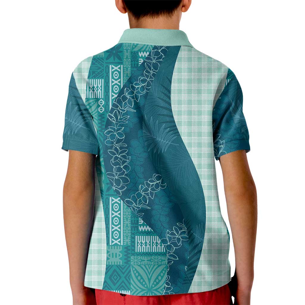 Polynesian Tribal Pattern Patchwork Picturesque Kid Polo Shirt Oceanic