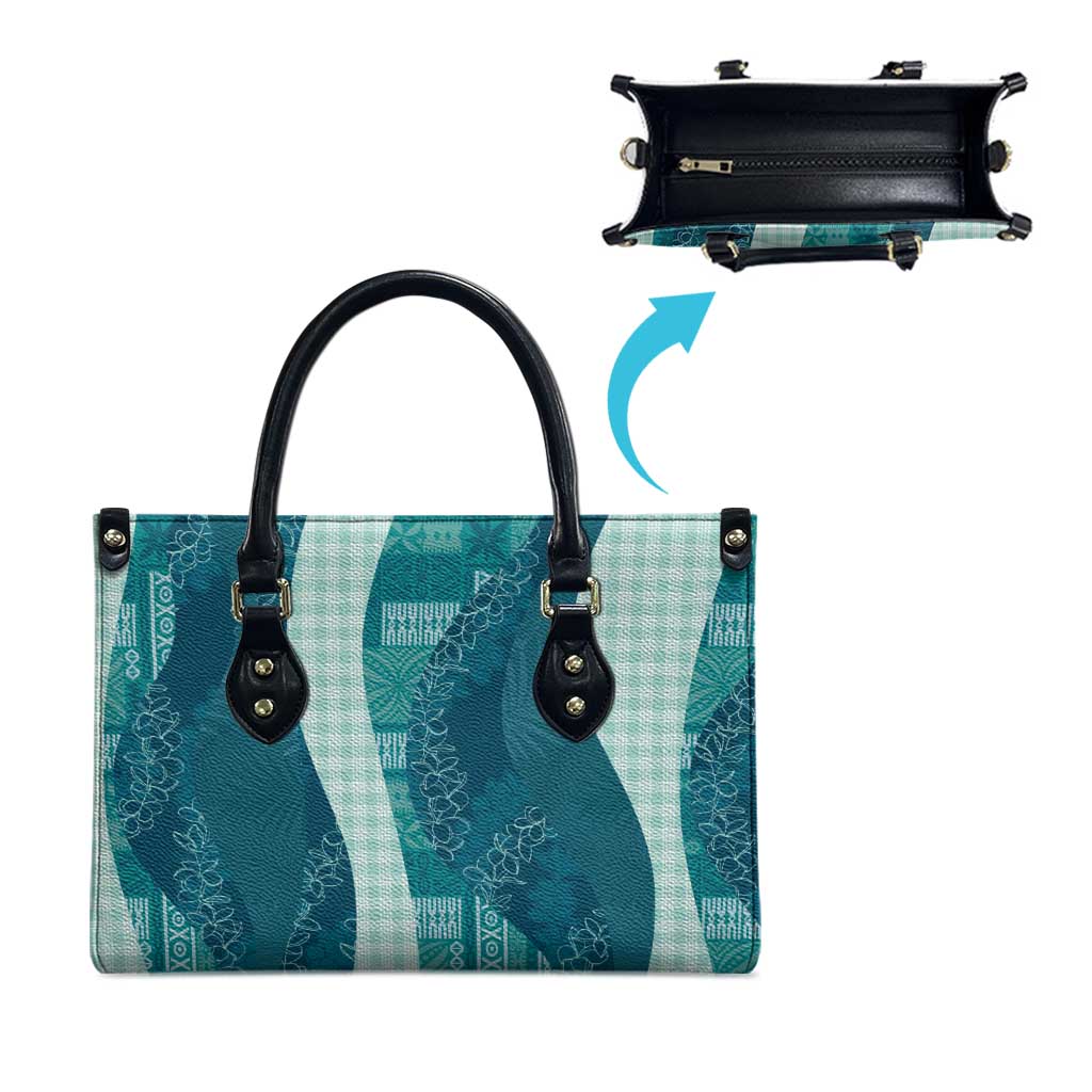 Polynesian Tribal Pattern Patchwork Picturesque Leather Bag Oceanic