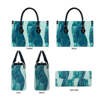 Polynesian Tribal Pattern Patchwork Picturesque Leather Bag Oceanic