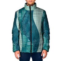 Polynesian Tribal Pattern Patchwork Picturesque Padded Jacket Oceanic