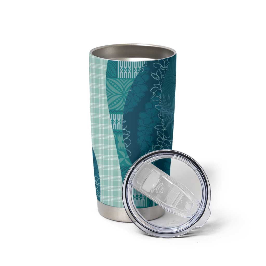 Polynesian Tribal Pattern Patchwork Picturesque Tumbler Cup Oceanic