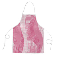 Polynesian Tribal Pattern Patchwork Picturesque Apron Rose Pink