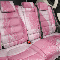 Polynesian Tribal Pattern Patchwork Picturesque Back Car Seat Cover Rose Pink
