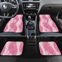 Polynesian Tribal Pattern Patchwork Picturesque Car Mats Rose Pink