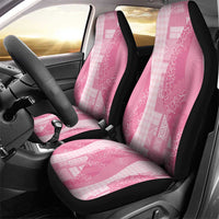 Polynesian Tribal Pattern Patchwork Picturesque Car Seat Cover Rose Pink