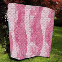 Polynesian Tribal Pattern Patchwork Picturesque Quilt Rose Pink