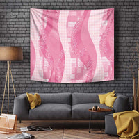 Polynesian Tribal Pattern Patchwork Picturesque Tapestry Rose Pink