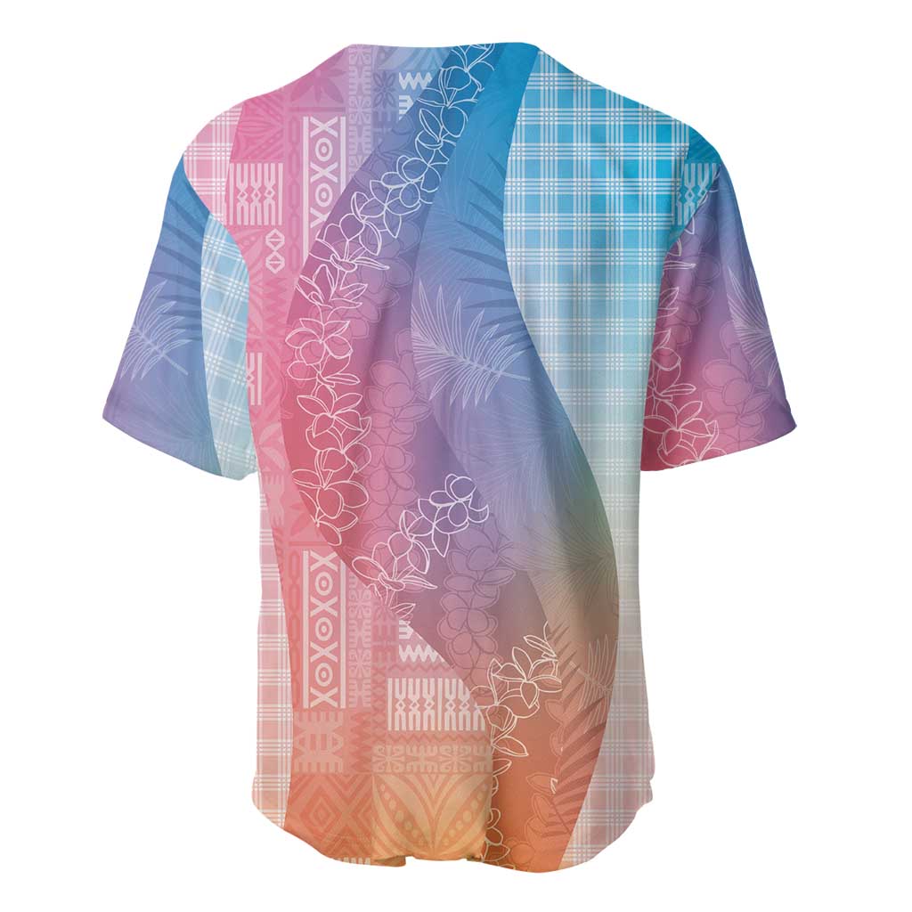 Polynesian Tribal Pattern Patchwork Picturesque Baseball Jersey Holographic