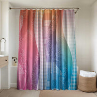 Polynesian Tribal Pattern Patchwork Picturesque Bathroom Set Holographic