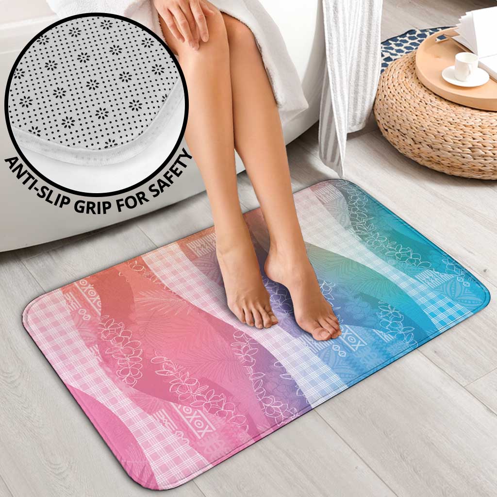 Polynesian Tribal Pattern Patchwork Picturesque Bathroom Set Holographic