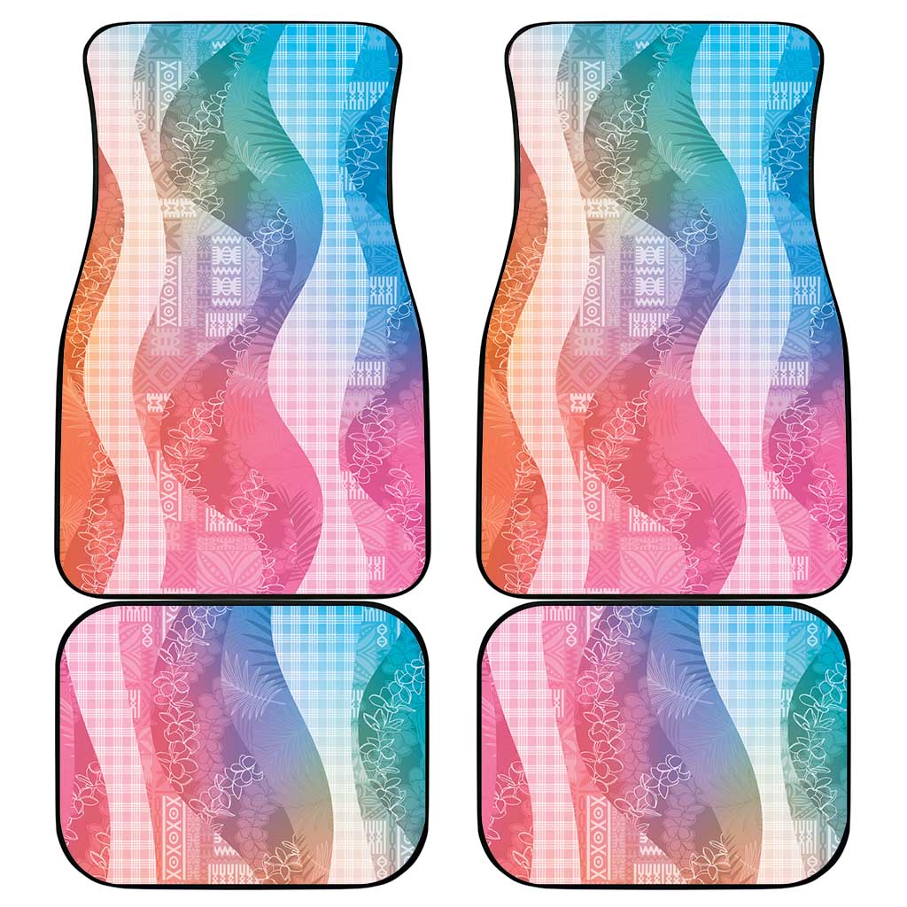 Polynesian Tribal Pattern Patchwork Picturesque Car Mats Holographic