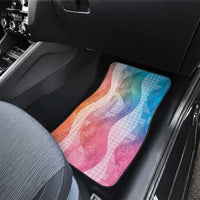 Polynesian Tribal Pattern Patchwork Picturesque Car Mats Holographic