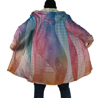 Polynesian Tribal Pattern Patchwork Picturesque Cloak Holographic