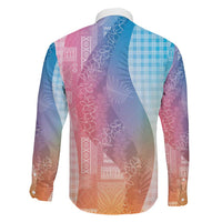 Polynesian Tribal Pattern Patchwork Picturesque Family Matching Puletasi and Hawaiian Shirt Holographic