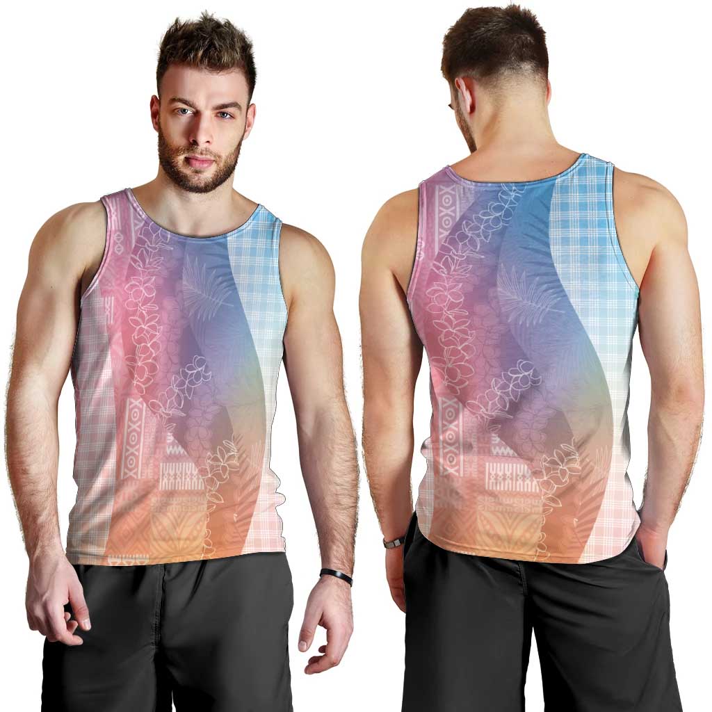 Polynesian Tribal Pattern Patchwork Picturesque Men Tank Top Holographic