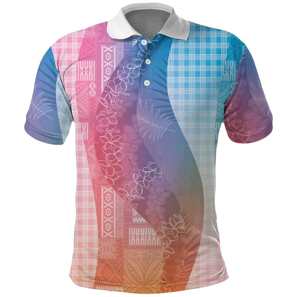 Polynesian Tribal Pattern Patchwork Picturesque Polo Shirt Holographic