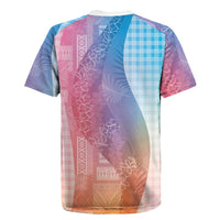Polynesian Tribal Pattern Patchwork Picturesque Rugby Jersey Holographic