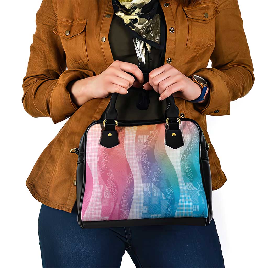 Polynesian Tribal Pattern Patchwork Picturesque Shoulder Handbag Holographic