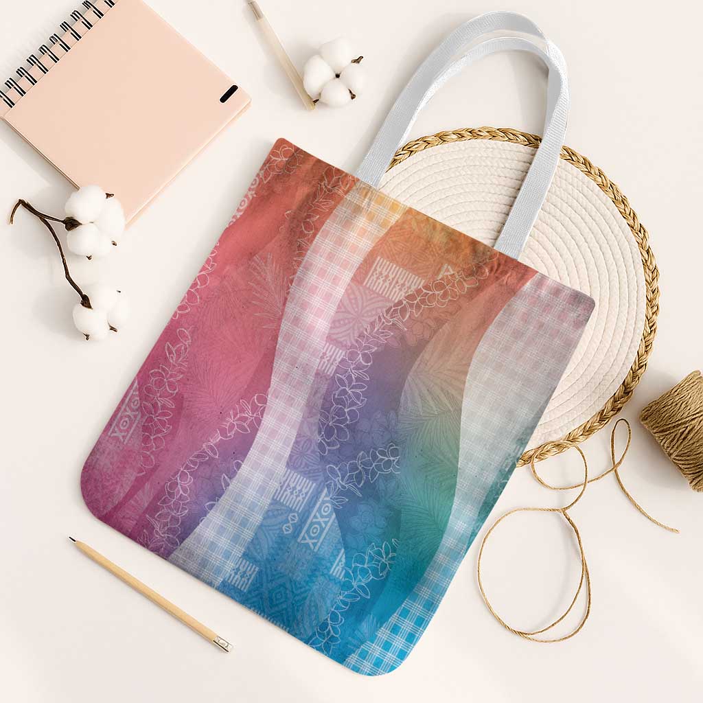 Polynesian Tribal Pattern Patchwork Picturesque Tote Bag Holographic