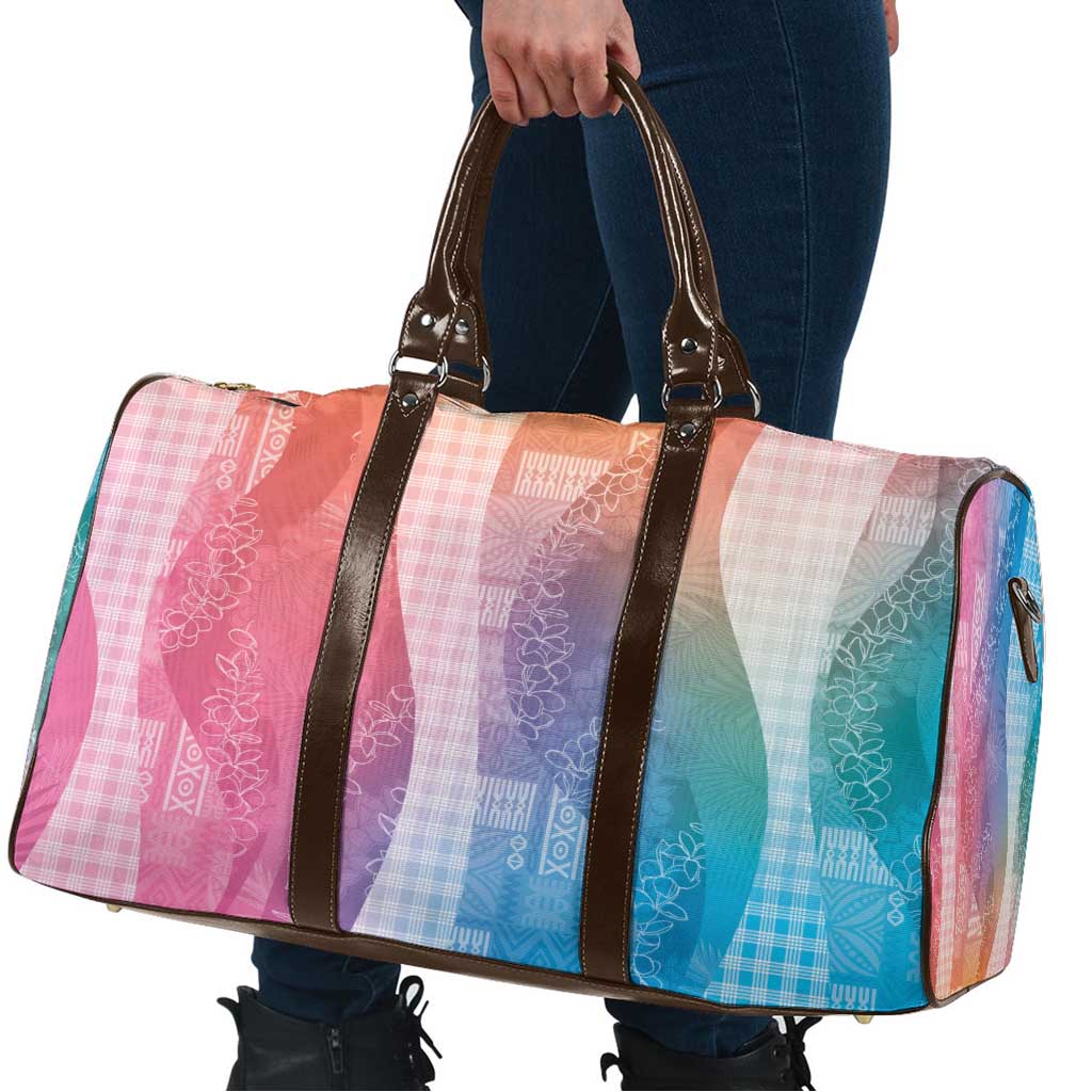 Polynesian Tribal Pattern Patchwork Picturesque Travel Bag Holographic