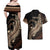 Personalized Solomon Islands Crocodile Couples Matching Off Shoulder Maxi Dress and Hawaiian Shirt Hapi Isles - Independence Anniversary