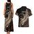 Personalized Solomon Islands Crocodile Couples Matching Tank Maxi Dress and Hawaiian Shirt Hapi Isles - Independence Anniversary