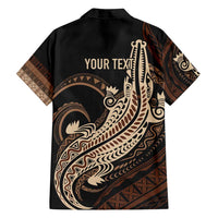 Personalized Solomon Islands Crocodile Family Matching Summer Maxi Dress and Hawaiian Shirt Hapi Isles - Independence Anniversary