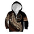 Personalized Solomon Islands Crocodile Kid Hoodie Hapi Isles - Independence Anniversary