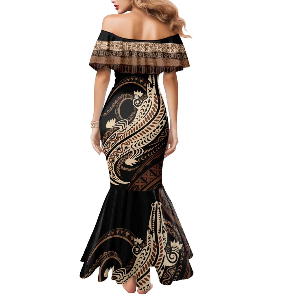 Personalized Solomon Islands Crocodile Mermaid Dress Hapi Isles - Independence Anniversary