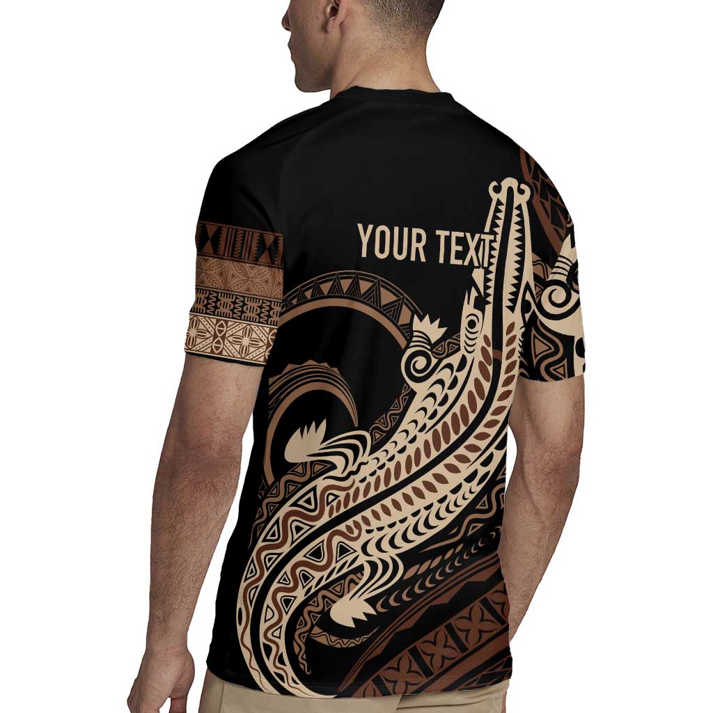Personalized Solomon Islands Crocodile Rugby Jersey Hapi Isles - Independence Anniversary
