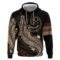 Personalized Solomon Islands Crocodile Zip Hoodie Hapi Isles - Independence Anniversary