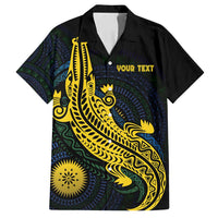 Personalized Solomon Islands Independence Anniversary Family Matching Summer Maxi Dress and Hawaiian Shirt Crocodile Mix Tapa