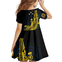 Personalized Solomon Islands Independence Anniversary Family Matching Tank Maxi Dress and Hawaiian Shirt Crocodile Mix Tapa