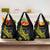 Personalized Solomon Islands Independence Anniversary Grocery Bag Crocodile Mix Tapa