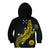 Personalized Solomon Islands Independence Anniversary Kid Hoodie Crocodile Mix Tapa