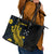 Personalized Solomon Islands Independence Anniversary Leather Tote Bag Crocodile Mix Tapa