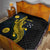 Personalized Solomon Islands Independence Anniversary Quilt Crocodile Mix Tapa