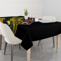 Personalized Solomon Islands Independence Anniversary Tablecloth Crocodile Mix Tapa