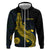 Personalized Solomon Islands Independence Anniversary Zip Hoodie Crocodile Mix Tapa