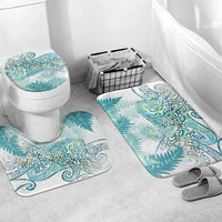 Aotearoa Maori Koru Curves Bathroom Set Mossy Paua Shell