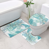 Aotearoa Maori Koru Curves Bathroom Set Mossy Paua Shell